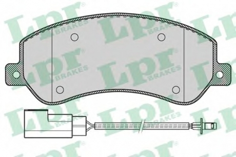 Тормозные колодки дисковые LPR 05P1260 (фото 1)