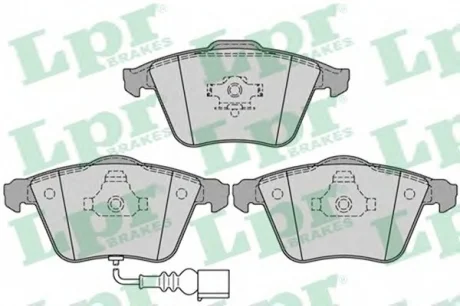 Тормозные колодки дисковые LPR 05P1270