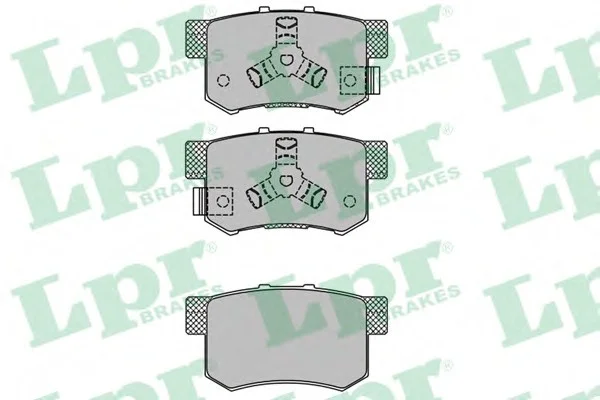 Колодки тормозные дисковые задние Honda Accord (VIII,IX), CR-V (II,III,IV), Odyssey (13-) LPR 05P1404 (фото 1)