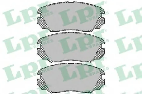 Комплект гальмівних колодок з 4 шт. дисків LPR 05P1409