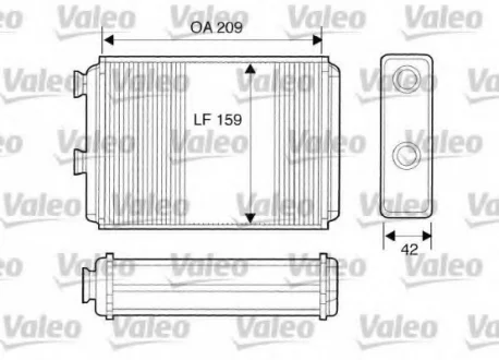Радиатор отопителя салона VALEO Valeo 812280