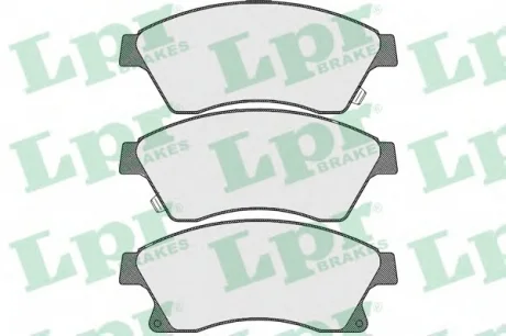 Колодки гальмівні, передні, Chevrolet Aveo, Cruze; Opel Astra J 09- LPR 05P1581