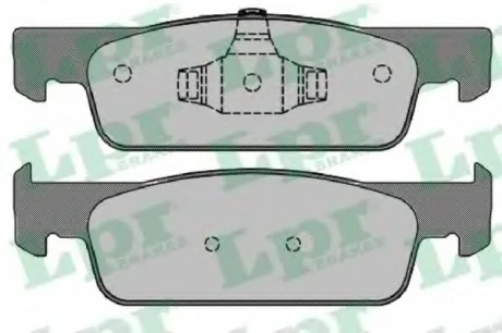 Тормозные колодки дисковые LPR 05P1702