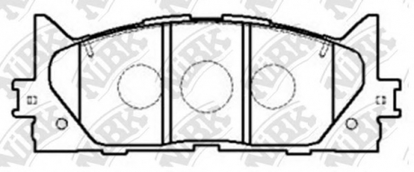 Тормозные колодки дисковые NiBK PN1521 (фото 1)