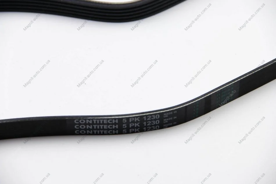 Ремінь генератора Combo/Astra H 1.4 16V 05> (-AC) Contitech 5PK1230 (фото 1)