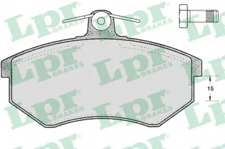 Тормозные колодки дисковые LPR 05P299