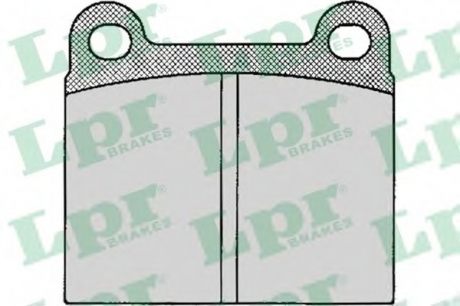 Тормозные колодки дисковые LPR 05P024 (фото 1)