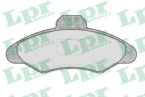 Колодки тормозные, передние LPR 05P383 (фото 1)