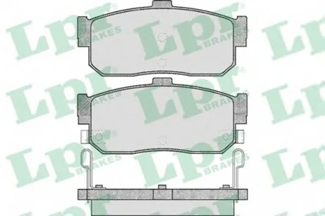 Тормозные колодки дисковые LPR 05P602