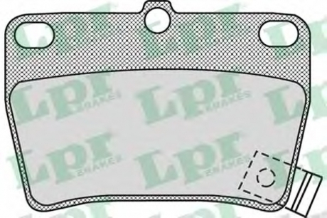Тормозные колодки дисковые LPR 05P997 (фото 1)