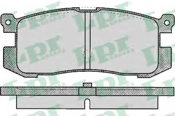 Комплект тормозных колодок, дисковый тормоз LPR 05P037 (фото 1)