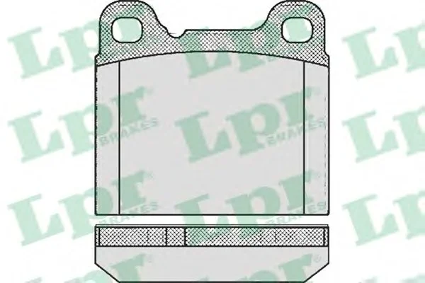 Колодки тормозные, задние LPR 05P362 (фото 1)