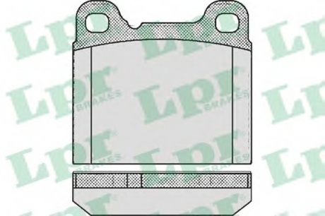 Тормозные колодки дисковые LPR 05P362