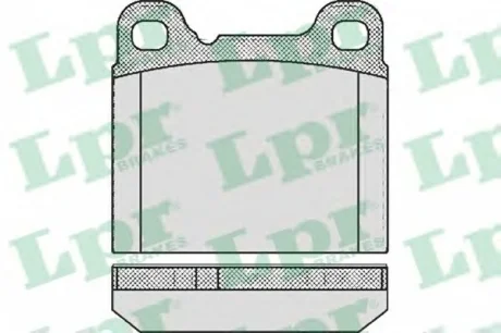 Колодки тормозные, задние LPR 05P362