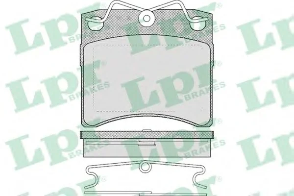 Комплект тормозных колодок из 4 шт. дисков LPR 05P437 (фото 1)