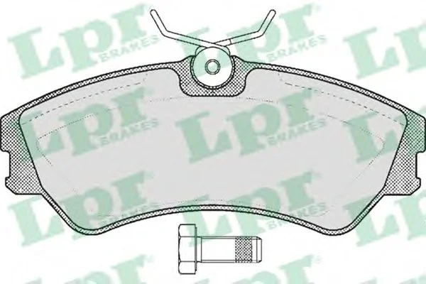 Колодки гальмівні дискові передні (+ болти) VW T4 LPR 05P439 (фото 1)