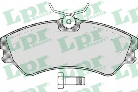Колодки гальмівні дискові передні (+ болти) VW T4 LPR 05P439
