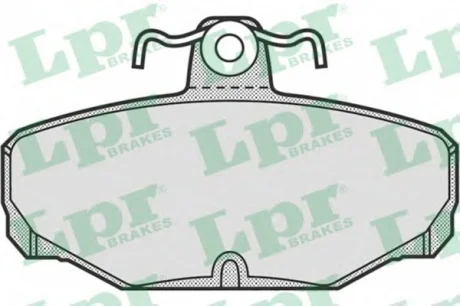 Комплект тормозных колодок из 4 шт. дисков LPR 05P677