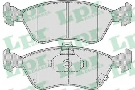 Тормозные колодки дисковые LPR 05P709