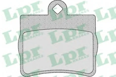 Комплект гальмівних колодок з 4 шт. дисків LPR 05P725