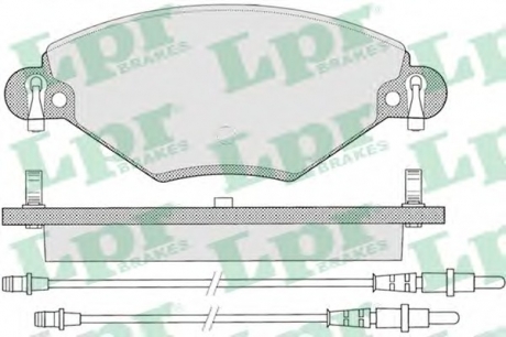 Тормозные колодки дисковые LPR 05P793 (фото 1)