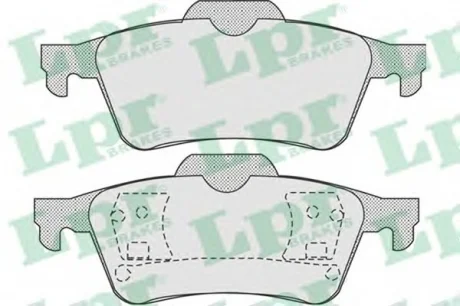 Тормозные колодки дисковые LPR 05P907