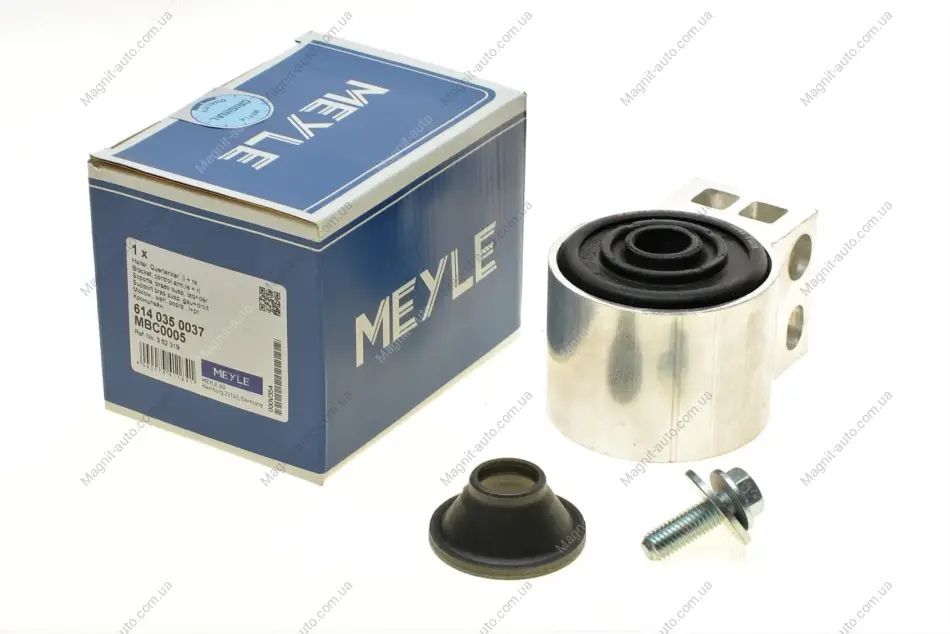 Сайлентблок рычага FIAT CROMA, OPEL SIGNUM, VECTRA C 02-перед. мост сзади (произ-во) MEYLE 614 035 0037 (фото 1)
