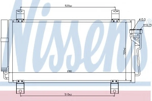Радіатор кондиціонера First Fit NISSENS 940032 (фото 1)