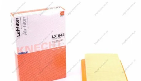 Фильтр воздушный, MAZDA 6226, MX-5, MX-6, 1.6-2.5, 91-05 MAHLE / KNECHT LX 542