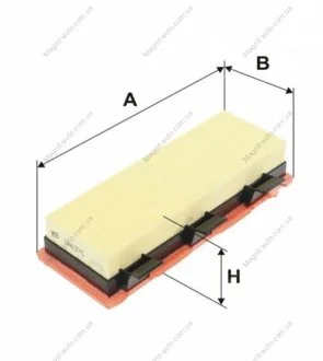 Фільтр повітряний, 1.9D WIX FILTERS WA6375