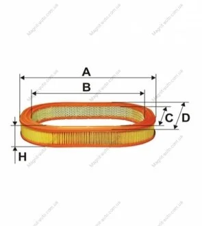 Фильтр воздушный, Ford Granada, P100 Pick-Up, Scorpio, Sierra WIX FILTERS WA6001