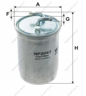 Фільтр паливний, -92 WIX FILTERS WF8043