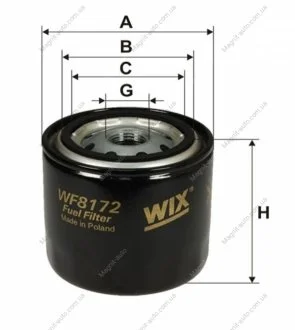 Фильтр топливный, TOYOTA Cressida, Hilux, Lans Cruiser, 2.2-4.0, 81-91 WIX FILTERS WF8172