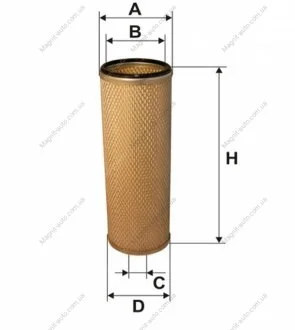 Фільтр повітря - фільтруючий елемент (x361) WIX FILTERS 93343E