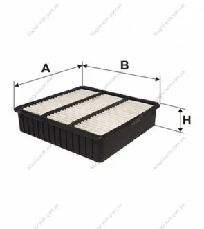 Фільтр повітряний Mitsubishi Colt V, Galant VI (9/96-->), Lancer VI, Lancer VII, Outlander (Airtrek) WIX WIX FILTERS WA6362