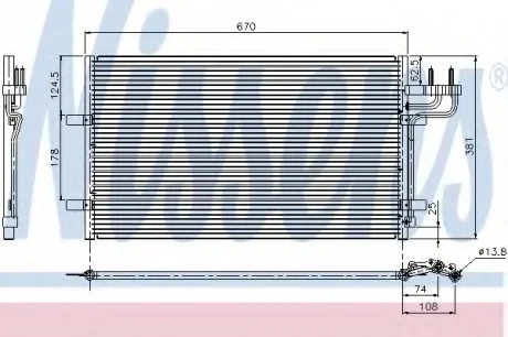 Радиатор кондиционера NISSENS 94663