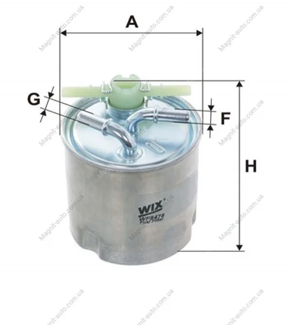 Фильтр топлива Nissan Qashqai, X-Trail; Renault Koleos WIX FILTERS WF8478 (фото 1)