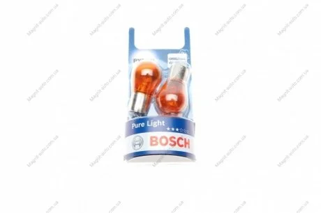 Лампа PY21W 12V блистер 2 шт. - кратн. 20 шт BOSCH 1987301018