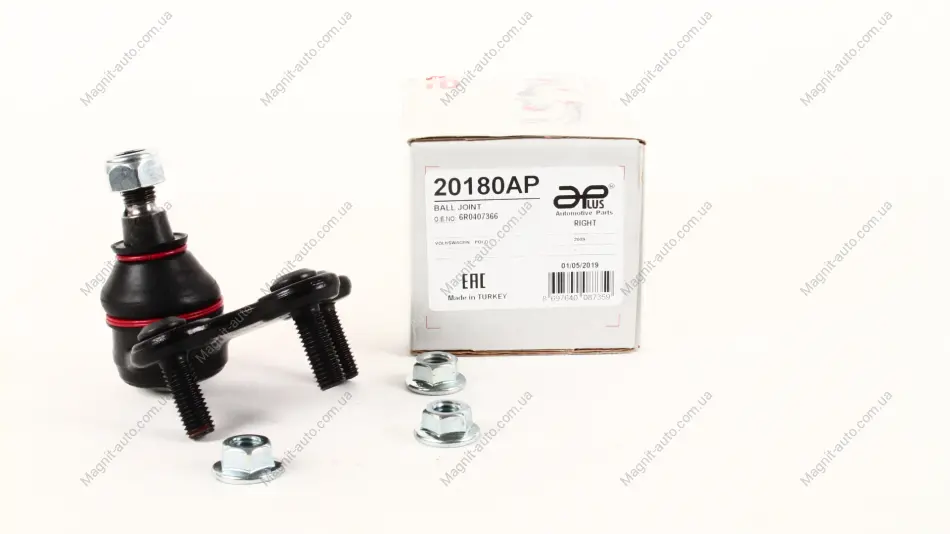 Опора кульова передня права AUDI A1, SEAT TOLEDO, IBIZA, TOLEDO IV, SKODA FABIA, ROOMSTER, VW POLO, VENTO APPLUS APLUS 20180AP (фото 1)