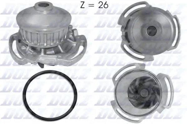 Насос водяний VW Golf I/II /Passat 1,0-1.3 -00 DOLZ A159 (фото 1)