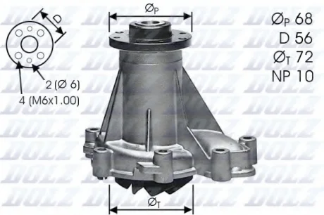 Помпа Dolz MB/PUCH (STEYR) E250/G300 "2,5-3,4 "85-00 DOLZ M276
