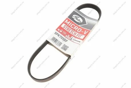 Ремінь генератора, 1.8-2.0 Ford C-max 04-07, Focus 04-12 Gates 5PK705SF