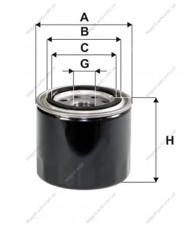 Фільтр оливний, Kramer; New Holland; Isuzu Fargo, Gemini; Kia Besta; Mazda; Mitsubishi Colt I/II/II WIX FILTERS WL7081