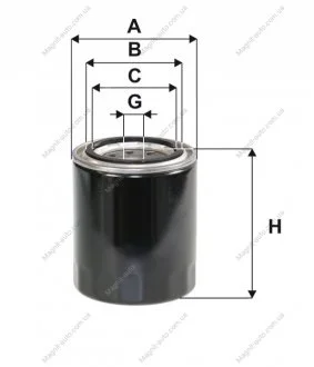 Фільтр оливний, Steinbock CD/CL; Ford Probe; Kia Sportage; Mazda 626 (82-87) (GC), 626 (87-92) (GD/ WIX FILTERS WL7164