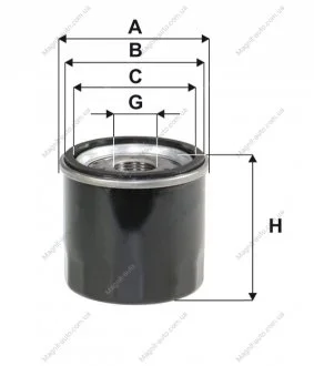 Фільтр оливний 1.2i, 1.2i 16V WIX FILTERS WL7204