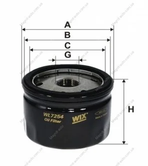 Фильтр масляный WIX FILTERS WL7254