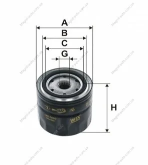 Фільтр оливний, Bedford; Renault (RVI) Maxity; Massey Ferguson; LDV; Nissan Almera, Cabstar, Cherry WIX FILTERS WL7400