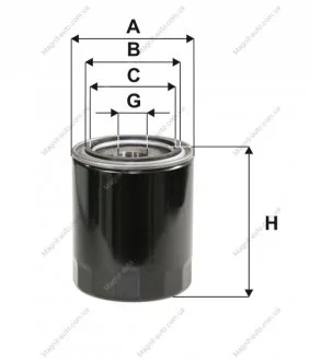 Фільтр оливний двигуна TOYOTA /OP619/1 (вир-во WIX-FILTERS) WIX FILTERS WL7175