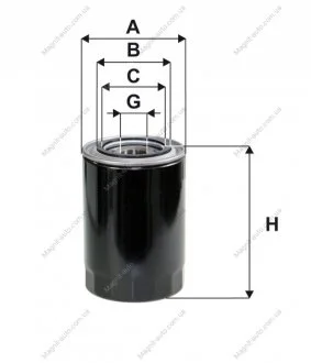 Фільтр оливний, Mitsubishi Pajero II, Pajero III WIX FILTERS WL7199