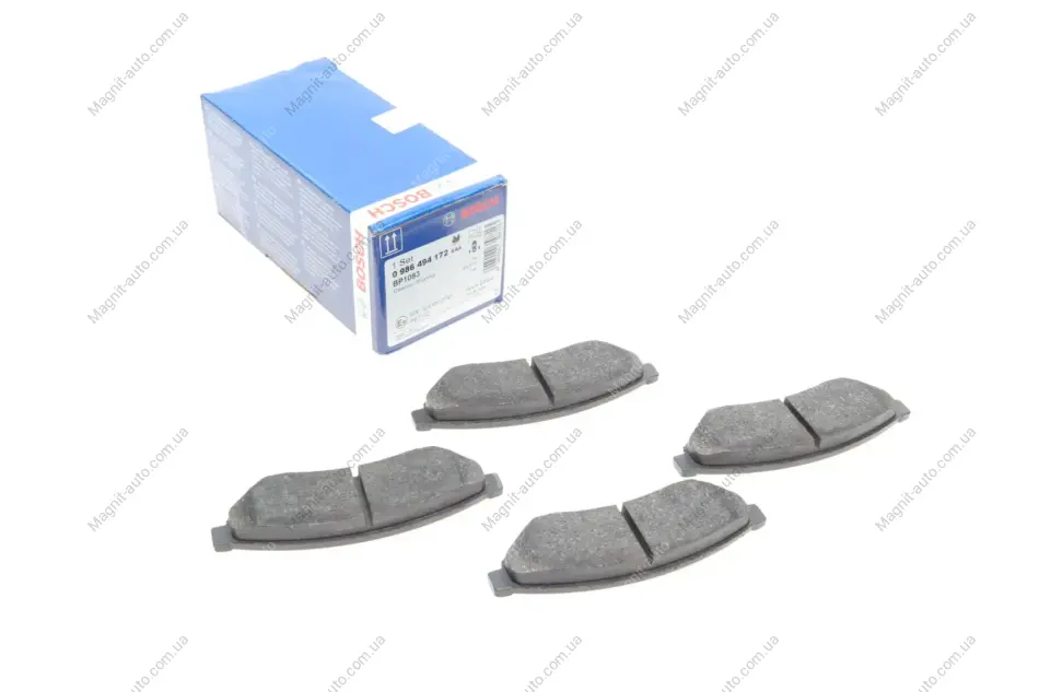 Колодки дискові гальмові DAEWOO Evanda 2,0-02 - знято з виробництва. BOSCH 0986494172 (фото 1)